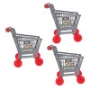 ibasenice 3 Pcs Simulation Panier Mini Panier Enfants Jouets Éducatifs Maquillage Chariot Shopping Utilitaire Panier Mode Cib