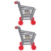 ibasenice 3 Pcs Simulation Panier Mini Panier Enfants Jouets Éducatifs Maquillage Chariot Shopping Utilitaire Panier Mode Cib