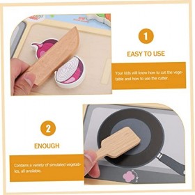 TOYANDONA Jouet De Coupe De Fruits Jouets en Bois pour Enfants Jouets Éducatifs pour Enfants Jouet Alimentaire Jouet De Cerve