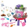 Pomurom Construction Jardin Fleuri - Jeu Jouets STEM - Activité éducative préscolaire - Cadeau pour Filles et garçons