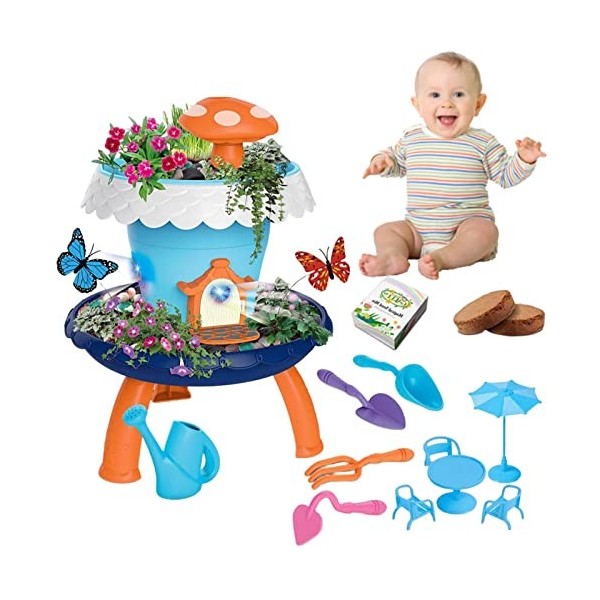 Pomurom Construction Jardin Fleuri - Jeu Jouets STEM - Activité éducative préscolaire - Cadeau pour Filles et garçons