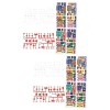 ULTECHNOVO 336 Pcs Jouets Pour Autocollants Playset Jeu De Rôle Jouet De Circulation Jouets De Signalisation Routière Autocol