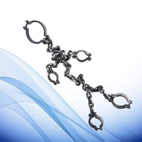 Accessoire de prisonnier en plastique pour Halloween - Accessoire de jeu pour cosplay et acteur - Chaîne en fer