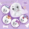 HERSITY Malette Veterinaire Enfant avec Peluche Chien Jeux Dimitation pour Toilettage de Chien Cadeaux danniversaire pour E