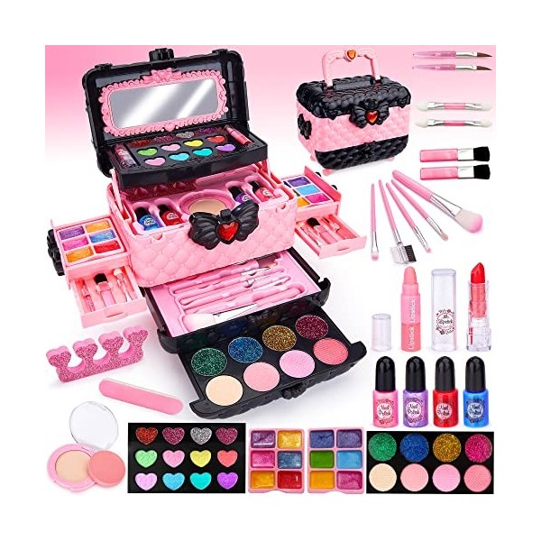 Kit de maquillage pour petites filles 49 pièces Kit de maquillage