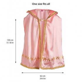 Liontouch - Cape de la Reine Rosa Pour Filles | Jouet Cape Rose pour Jeu dImitation pour Enfants dans un Style Médiéval | Dé