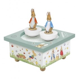 TROUSSELIER - Pierre Lapin - Peter Rabbit. - Boîte à Trésors & Bijoux Musicale - Idéal Cadeau Enfant - Musique Le Printemps d