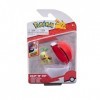 PoKéMoN PKW2662 – ClipnGo Poké Ball – Chelast & Poké Ball Officiel Poké Ball avec Figurine détaillée de 5 cm