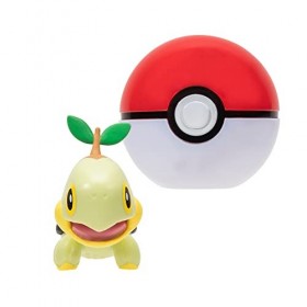 PoKéMoN PKW2662 – ClipnGo Poké Ball – Chelast & Poké Ball Officiel Poké Ball avec Figurine détaillée de 5 cm