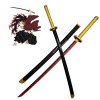 QHDPKU Épée De Tsugikuni Yoriichi, Épée De Tueur De Démons, Épée Kimetsu No Yaiba-Épée Nichirin,Demon Slayer Anime Katana Cos