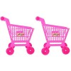 Toyvian 2 Pièces Panier Dachat Simulé Jeu De Courses pour Enfants Panier Dépicerie pour Enfants Caddie en Métal Panier Dac