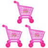 Toyvian 2 Pièces Panier Dachat Simulé Jeu De Courses pour Enfants Panier Dépicerie pour Enfants Caddie en Métal Panier Dac