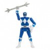 Power Rangers Retro-Morphin, Figurine Ranger Bleu, Billy, tête basculante, inspirée des Mighty Morphin Classiques, dès 4 Ans