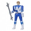 Power Rangers Retro-Morphin, Figurine Ranger Bleu, Billy, tête basculante, inspirée des Mighty Morphin Classiques, dès 4 Ans