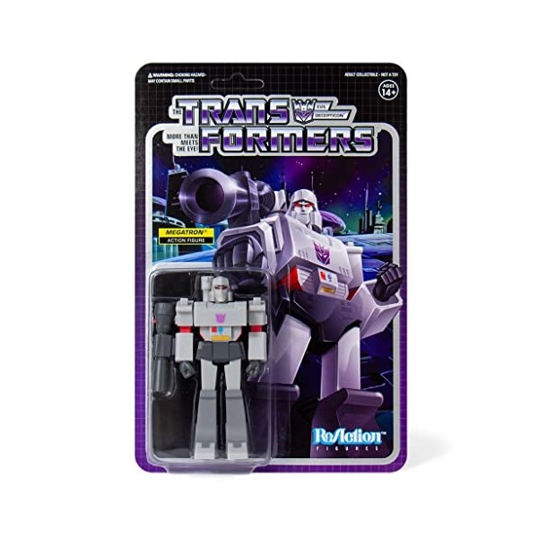 SUPER7 Transformers Transformers Megatron Reaction Figurine Multicolore TRANW01-MEG-02