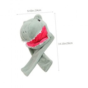 Toyvian Dinosaure À Capuche Chapeau dhiver en Peluche Chapeau Cap Costume De Jeu De Rôle Costume Adulte Costumes danimaux p