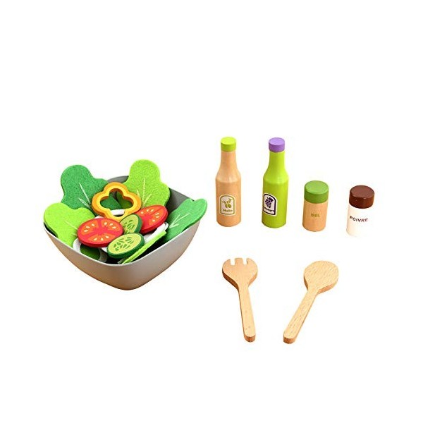 Ensemble de jeu pour enfants Ustensiles de cuisine Jouets de cuisine Ensemble en bois Délicieux ensemble Vegetabl Education L