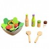 Ensemble de jeu pour enfants Ustensiles de cuisine Jouets de cuisine Ensemble en bois Délicieux ensemble Vegetabl Education L