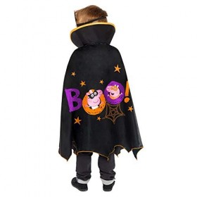Amscan- Peppa Pig Deguisement Halloween Cape Set, 10237177, Noir, Taille Unique