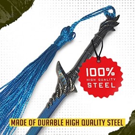 Devil May Cry - Epée Yamato de Vergil Mini épée Katana - Ouvre-lettre avec fourreau et support 21 cm - Épée miniature pour dé