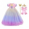 Costume de Carnaval Filles Princesse Robe de Aurora La Belle au Bois Dormant Déguisements Cosplay Halloween Noël Fête Robe de