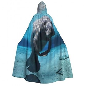 EdWal Cape à capuche pour Halloween, Noël, costume de sorcière, costume de sorcière vampire, pour Halloween et jeu de rôle - 