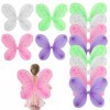 Blogiiup Fairy Wings Kids, 12pcs Angel Wings Fairy Butterfly Pixie Tinkerbell Fancy Dishing Tenue Girls shabillant Costume p