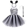 IBAKOM Déguisement Animaux Enfant Fille Costumes Halloween Robe Tutu dinosaure Léopard Cosplay Carnaval Noël Fête Festival En