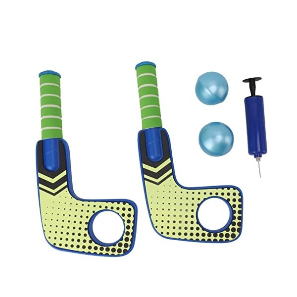 Vbestlife Ensemble de Hockey sur Gazon Aquatique, Bâtons de Hockey sur leau avec Balles et Gonfleur pour Jeu deau de Piscin