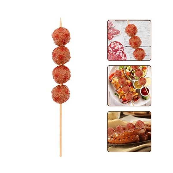 ibasenice 3 Pièces Simulation Brochettes De Barbecue Nourriture pour Enfants Jeux en Plastique Miniatures Jouer Ensemble De N