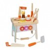 Milageto Outil de Jeu En Bois Workbench Enfants Toddlers Toy Surface Lisse Sans Bavure