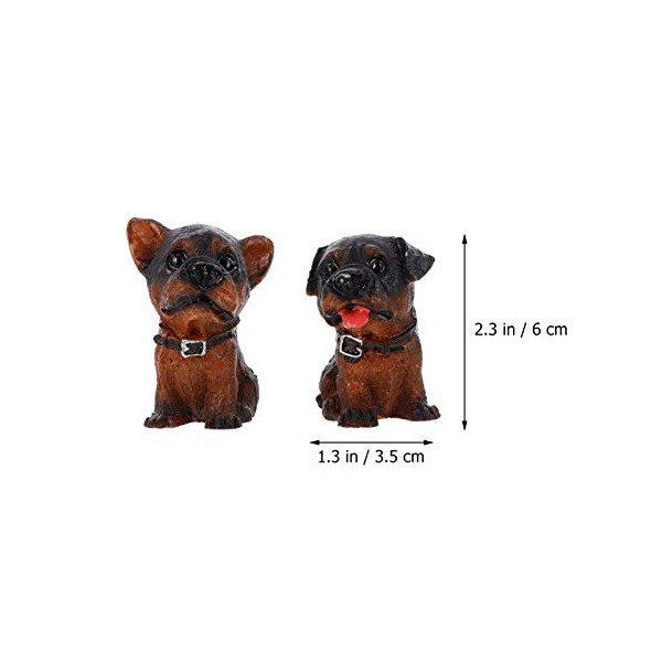 12 Pièces Chien Figurines Ensemble de Jeu Mini Chien Chiffres Réalistes Détaillés en Plastique Chiot Gateau Topper Jardin Pay