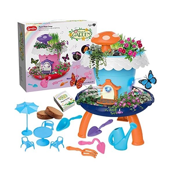 cypreason Kit djardinage pour Enfants, Jeu Jouets STEM Pretend Play - Activité éducative pour Enfants dâge préscolaire, Cad