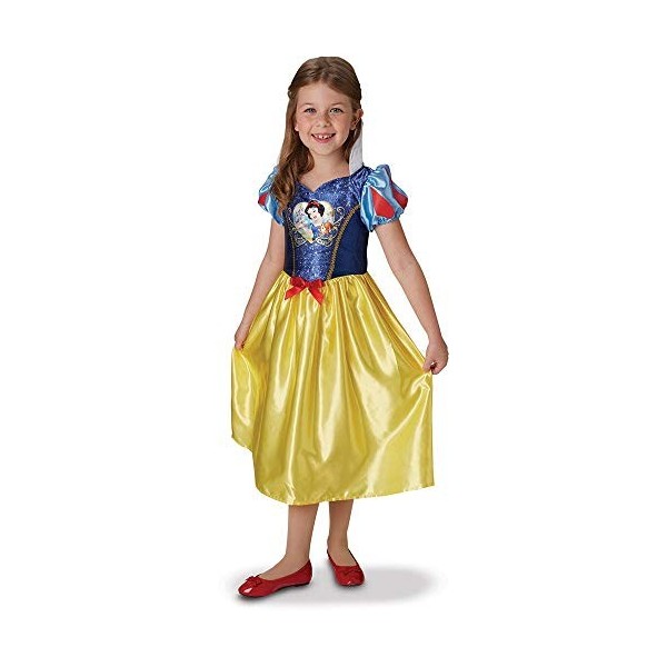 Rubies - Déguisement Classique Sequin Officiel - Blanche Neige, enfant, I-641023L, Taille L 7 à 8 ans