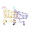 Toyvian 4 Pcs Panier Ornements Jouets Pour Oiseaux Mini Chariot Roulant Jouets Pour Bébés Jouet Pour Enfant En Bas Âge Enfant