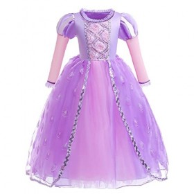 MYRISAM Robe de Sofia de Carnaval Déguisements Filles Princesse Costume de Raiponce Enfants Conte de Fée Halloween Cosplay No