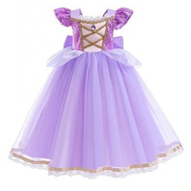 MYRISAM Robe de Sofia de Carnaval Déguisements Filles Princesse Costume de Raiponce Enfants Conte de Fée Halloween Cosplay No
