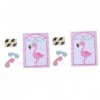 Toyvian 4 Sets Party Sticker Hawaiian Party Game Flamingo Game Sticker Enfants Flamingo Photo Decal Jeu Affiche Luau Thème Fê