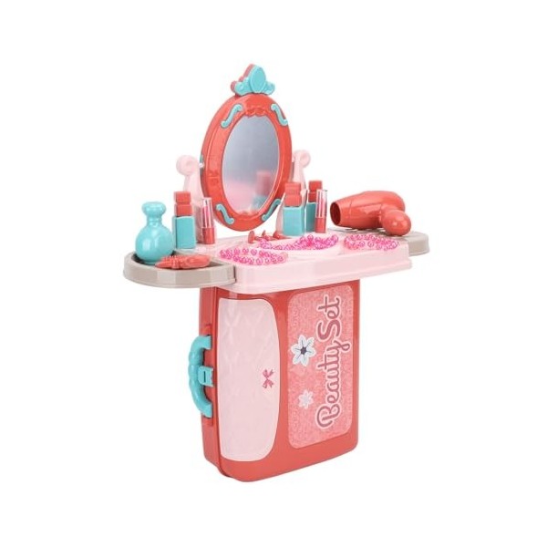 Ensemble de vanité pour Filles, Jeu de Simulation pour Filles, Ensemble de Jeu de Table de Maquillage pour Enfants 3 en 1 ave