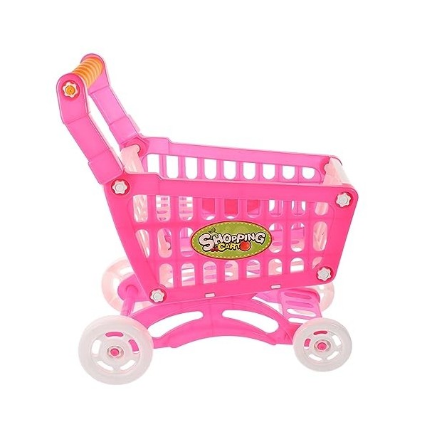 Toyvian 3 Pcs Simulation Panier Maquillage Jouets Bébé Chariot Roulant Accessoires De Table Cerveau Jouet Mini Chariot Simulé