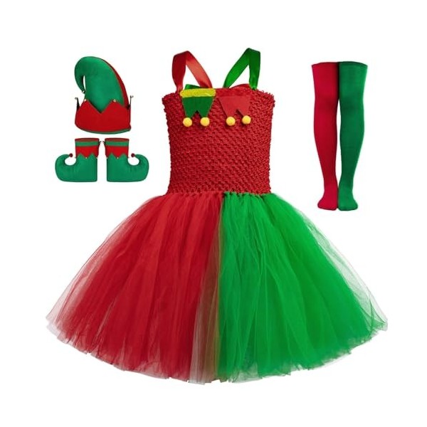 Yavion Robe Bébé Noel Deguisement Garcon 8 Ans Tenue Pere Noel Robe Noël DéGuisement Enfant Fille Deguisement Sorciere Enfant