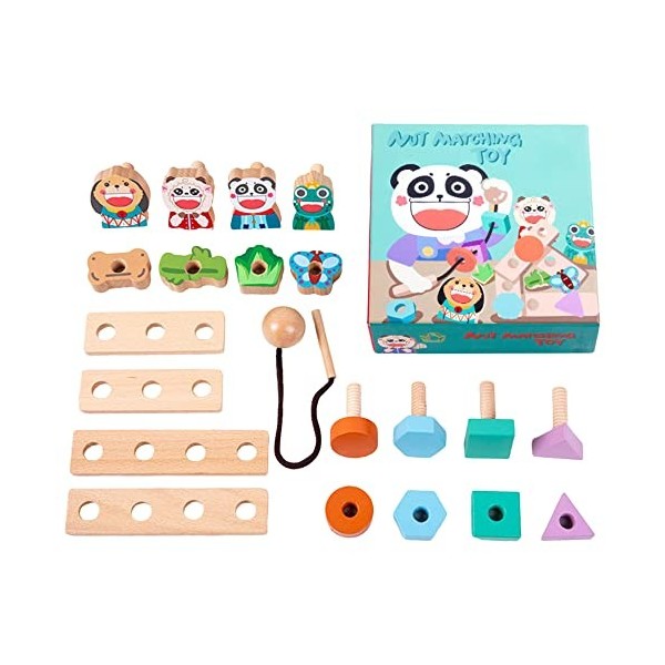 Jeu doutils en Bois pour bébé Améliorer la capacité dobservation Premiers Jouets éducatifs pour Les Tout-Petits