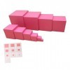 F Fityle Montessori Enfant Observation Blocs de Construction Taille Jeu de Correspondance Compétences de Base Professionnelle