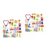 Toyvian 2Pcs Kits pour Enfants Kit DOutils pour Tout-Petits Jouets pour Tout-Petits Médecin Faire Semblant De des Jouets Jou