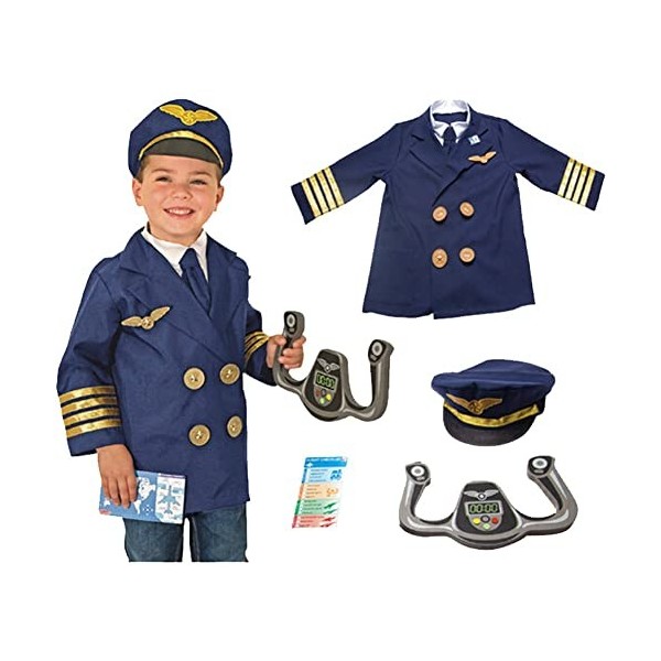 Enfant Simulé De Jeu Costumes 1 Ensemble Pilote De Vétérinaire Costume Occupation Gibier Vestiment