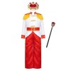 Aiihoo Enfant Garçon Déguisement Prince Costume Prince Déguisement Prince Manteau Epaulet Franges + Pantalon Ensemble Cosplay