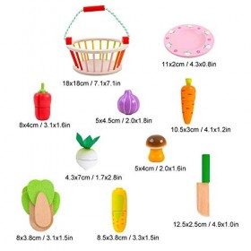 Gaeirt Jouet de Coupe de Fruits, Maison de Jeu de Peinture à leau respectueuse de lenvironnement Bois de Haute qualité pour