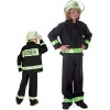 Déguisement de Pompier, en allemand Fire Fighter, Costume pour, Carnaval, de jeu Noir