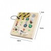 Harilla Switch Busy Board Jouet Montessori, jeu de rôle, jouet de voyage, motricité fine pour les célébrations, la maternelle