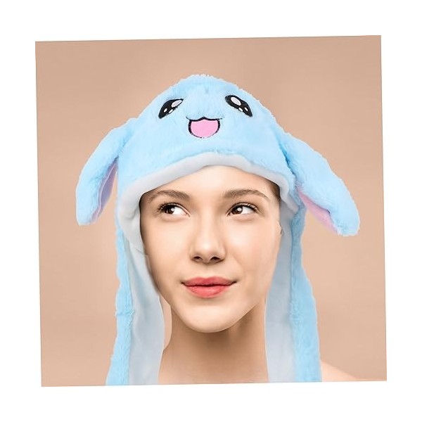 Toyvian 2 Pièces Casquette Airbag Lapin Robes Pour Enfants Bonnet Pour Enfants Chapeaux DAnimaux Chapeau LED Chapeau En Pelu